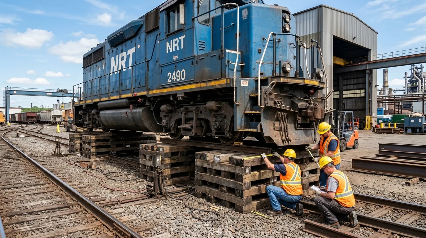 Industrial Rail Locomotive Shifting & Track Jacking